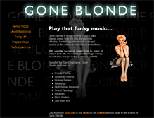 Tablet Screenshot of goneblondeband.com